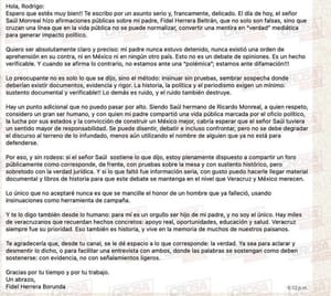 ¡“MI PADRE NUNCA ESTUVO DETENIDO”! - SALE JAVIER A DEFENDER A FIDEL