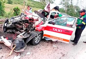 ¡TRES PRENSADOS EN CHOQUE DE FRENTE EN TAMIAHUA!