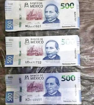 ¡CIRCULAN BILLETES FALSOS DE 500 PESOS EN LOS MERCADOS!