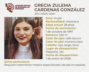¡DESAPARECIÓ LA JOVEN GRECIA ZULEMA EN PAPANTLA!