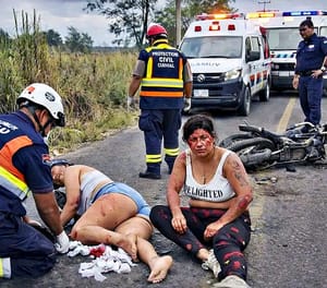 ¡DOS MUJERES HERIDAS AL DERRAPAR EN SU 'MORTALIKA'!