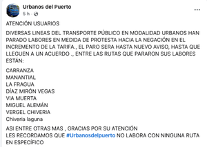 PARO CAMIONERO! Exigen aumento al pasaje