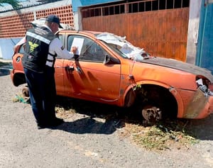 ¡RETIRAN 150 AUTOS MACETA!