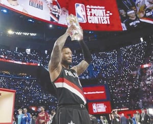¡GANÓ LILLARD SU TERCER CONCURSO DE TRIPLES!