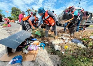 ¡OPERACIÓN ‘ESCOBA’ EN 5 COLONIAS! - *Levantan casi 143 toneladas de desechos