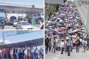 ¡PROTESTAS DEL CNTE EN CASETAS, OFICINAS Y VÍAS! - LO QUE FALTABA