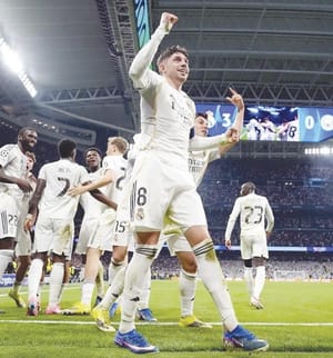 ¡GOLEA FEDERICO VALVERDE AL MANCITY!