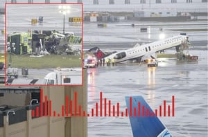 ¡LE AVISARON AL CAMIÓN DE BOMBEROS VÍA RADIO, PERO YA NO PUDO LIBRAR AL AVIÓN!