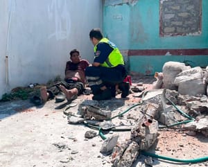 ¡PRESUNTO LADRÓN CAYÓ DE LA AZOTEA Y SE FRACTURÓ EL TOBILLO!