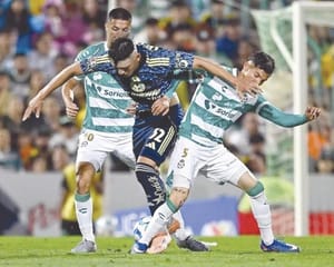 ¡NO PUEDE EL AMÉRICA CON EL ÚLTIMO LUGAR SANTOS!