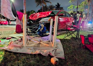 ¡ACELERADA Y DESTROZÓ PUESTO DE FRESAS CON CREMA!