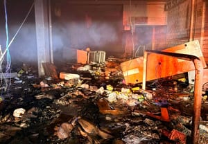 ¡SE QUEMÓ BODEGA EN LA CENTRAL DE ABASTOS DE POZA RICA!