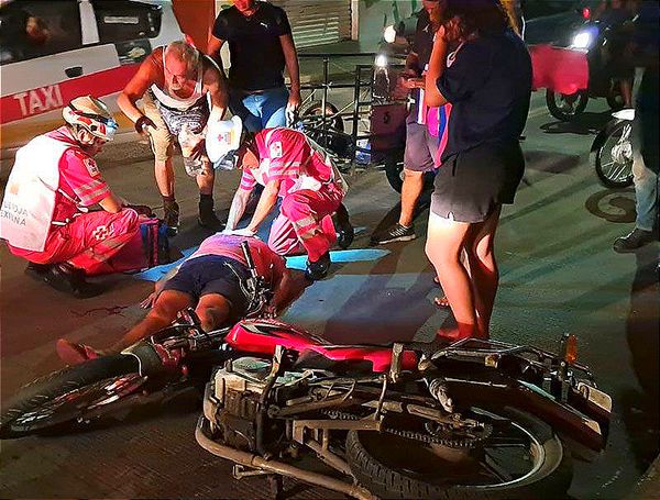 ¡MUJER ARROLLADA POR MOTOCICLISTA EN LA LÓPEZ MATEOS!