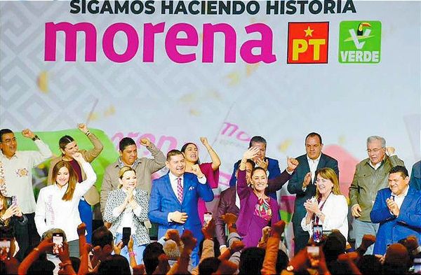 ¡CLAUDIA YA ES PRECANDIDATA! -"“¡Vamos a ganar el 2024! ¡Vamos por la Presidencia de la República! ¡Vamos por las ocho gubernaturas..." MARCELO TUVO FALTA