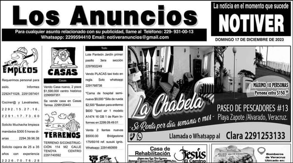 ...LOS ANUNCIOS, AVISOS Y DEMÁS! - DOMINGO, 17 DE DICIEMBRE 2023