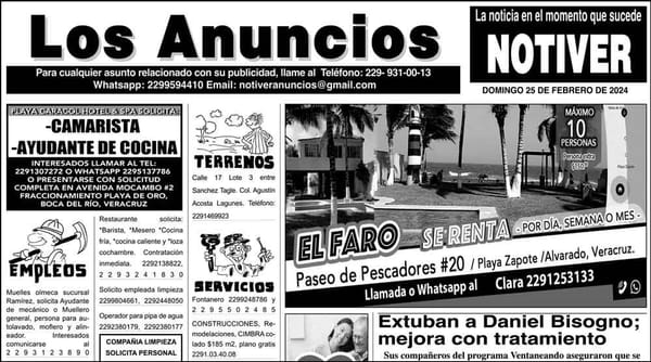 ...LOS ANUNCIOS, AVISOS Y DEMÁS! - DOMINGO, 25 DE FEBRERO 2024