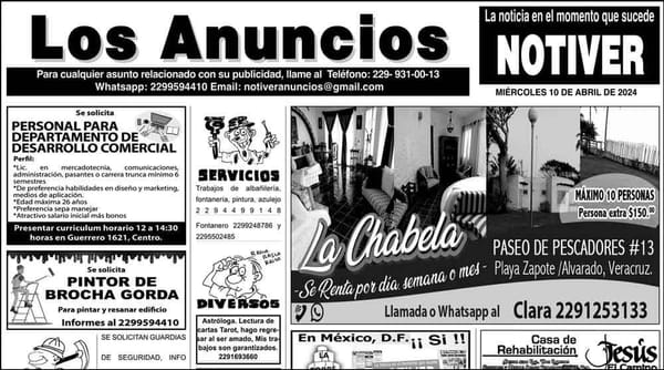 ...LOS ANUNCIOS, AVISOS Y DEMÁS! - MIÉRCOLES, 10 DE ABRIL 2024
