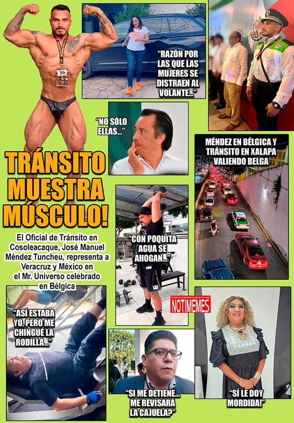 NOTI-MEME | - TRÁNSITO MUESTRA MÚSCULO!
