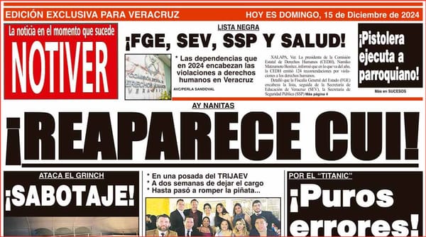 LA PORTADA - DOMINGO 15 DE DICIEMBRE 2024