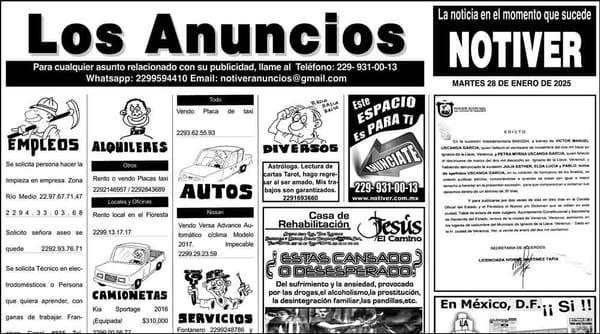 ...LOS ANUNCIOS, AVISOS Y DEMÁS! - MARTES, 28 DE ENERO 2025