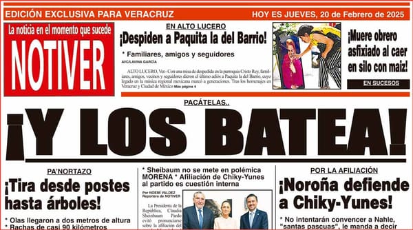 LA PORTADA - JUEVES 20 DE FEBRERO 2025