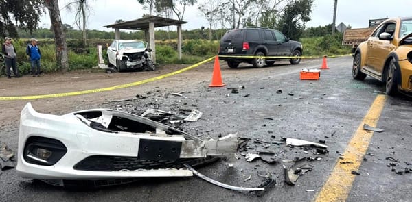 ¡UN MUERTO EN FATAL CHOQUE EN TUXPAN!