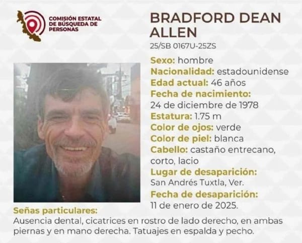 ¡BUSCAN A BRADFORD!