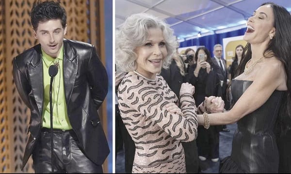 ASÍ REACCIONARON TIMOTHÉE CHALAMET Y DEMI MOORE...