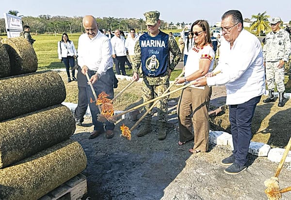 ¡QUEMAN DROGA! - LA MARINA Y LA FGR