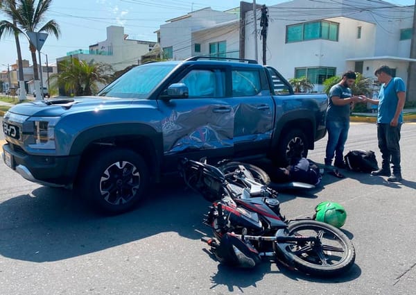 ¡REPARTIDOR HERIDO EN ENCONTRONAZO!