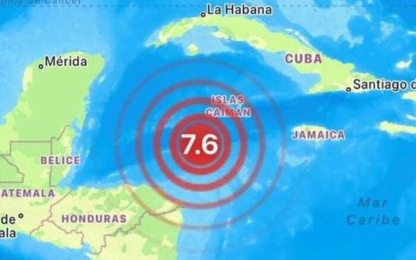 ¡TEMBLOR DE 7.6 GRADOS EN EL CARIBE!
