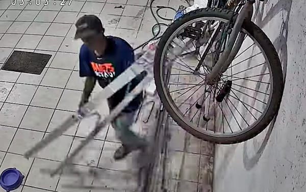 ¡GRABAN A “JAULERO” SAQUEANDO RESIDENCIA EN EL FLORESTA!