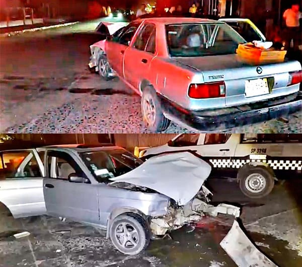 ¡VAN POR LAS PIZZAS Y SE IMPACTAN CONTRA AUTOMÓVIL DE LUJO!