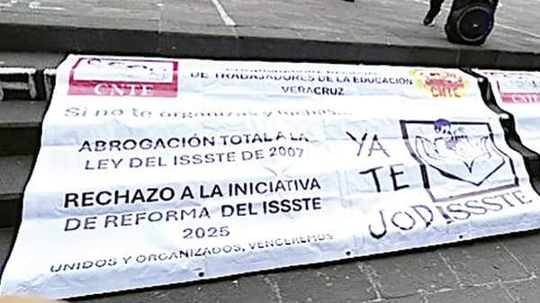 ¡REFORMA A LA LEY DEL ISSSTE REDUCE 40 % JUBILACIONES Y ELEVA CUOTAS A LOS TRABAJADORES: CNTE!