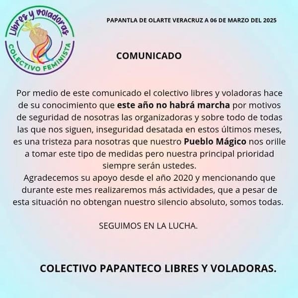 ¡CANCELAN MARCHAS! - LIBRES Y VOLADORAS *Eran realizadas desde el 2010