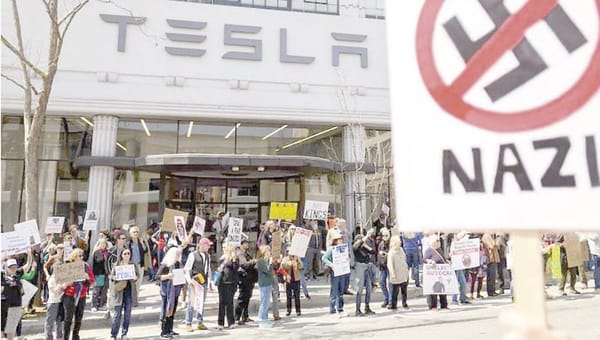 ¡PROTESTAN CONTRA MUSK EN EU Y EUROPA!