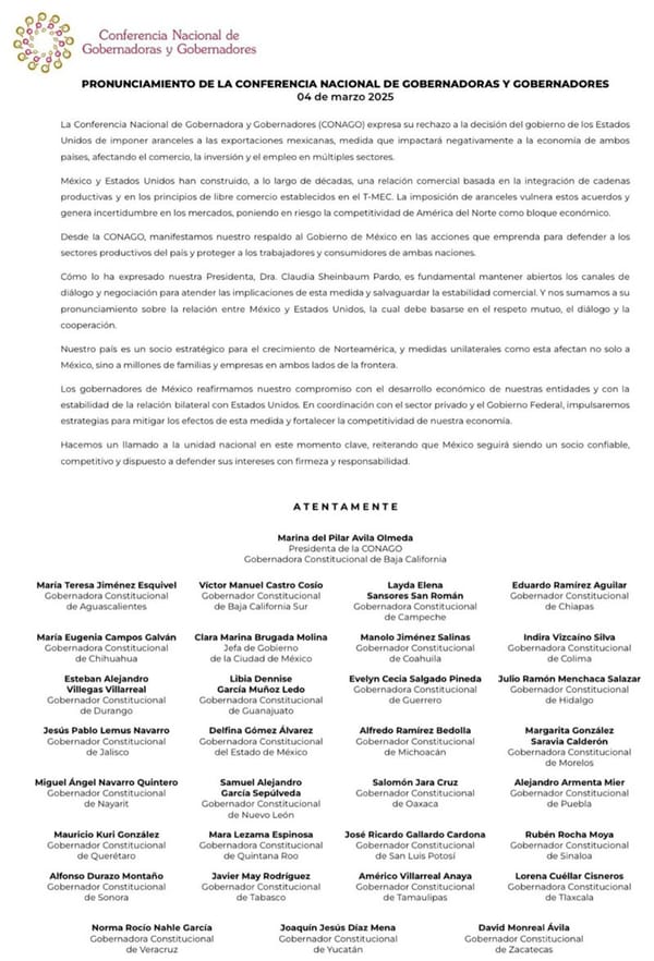 ¡SE LEVANTAN! - GOBERNADORES Y GOBERNADORAS