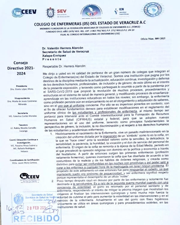 ¡YA NO QUIEREN LAS COFIAS! - *Enfermeras piden su retiro
