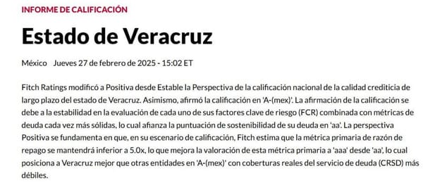 ¡PALOMEADA! - *La deuda de Veracruz