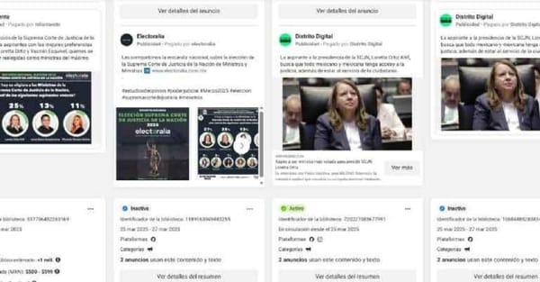 ¡ELECCIÓN JUDICIAL: SE MULTIPLICAN CAMPAÑAS "PATROCINADAS" EN REDES SOCIALES!