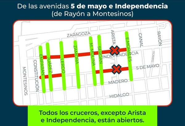 ¡CIERRE TOTAL EN EL CENTRO HISTÓRICO!