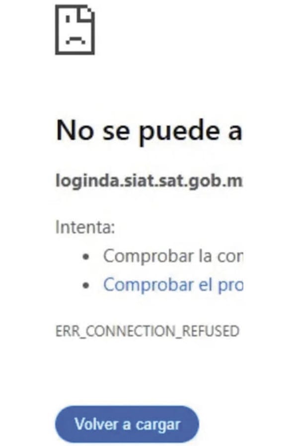 ¡REPORTAN FALLAS EN SITIO WEB DEL SAT!