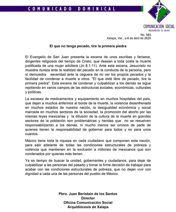 ¡DEJEN DE CULPAR AL PASADO! - IGLESIA CATÓLICA