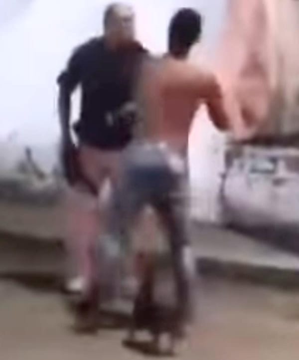 ¡POLICÍA BALEÓ A VIOLENTO MARIDO CUANDO GOLPEABA A SU PAREJA!