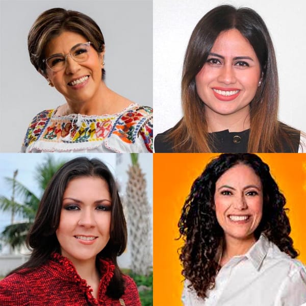 ¡POKER DE MUJERES! - PRI, PAN, MC Y MORENA-PVEM