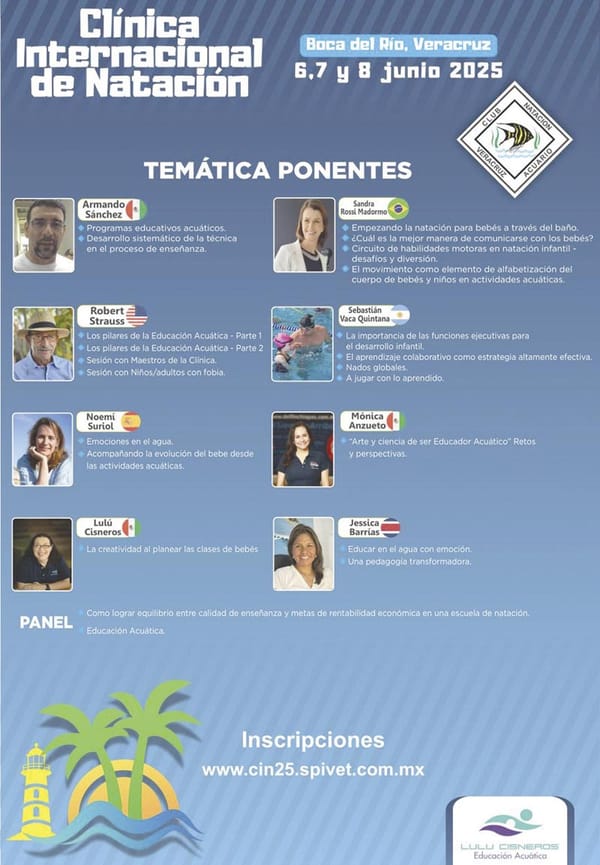 ¡SE ACERCA LA EDICIÓN  50 DE LA CLÍNICA INTERNACIONAL DE NATACIÓN 2025!