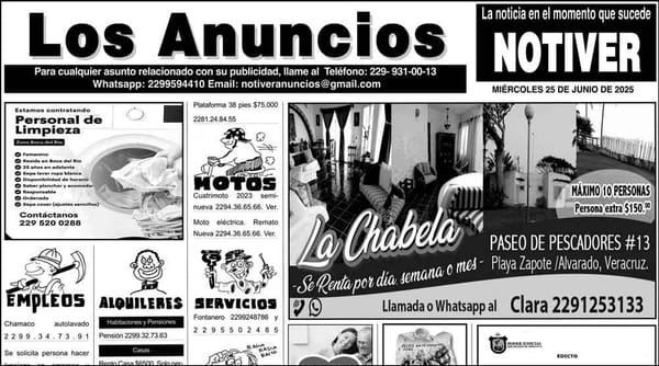 ...LOS ANUNCIOS, AVISOS Y DEMÁS! - MIÉRCOLES, 25 DE JUNIO 2025