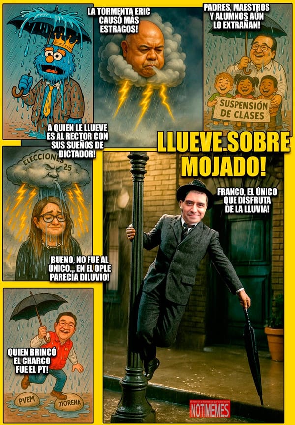 NOTI-MEME | - LLUEVE SOBRE MOJADO!