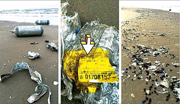 ¡CAEN RESTOS DEL COHETE DE ELON MUSK!