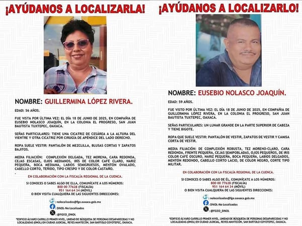 ¡DESAPARECE MATRIMONIO! - PAPÁS DE EX CANDIDATA